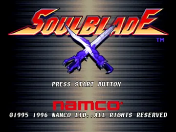 Soul Blade (US) screen shot title